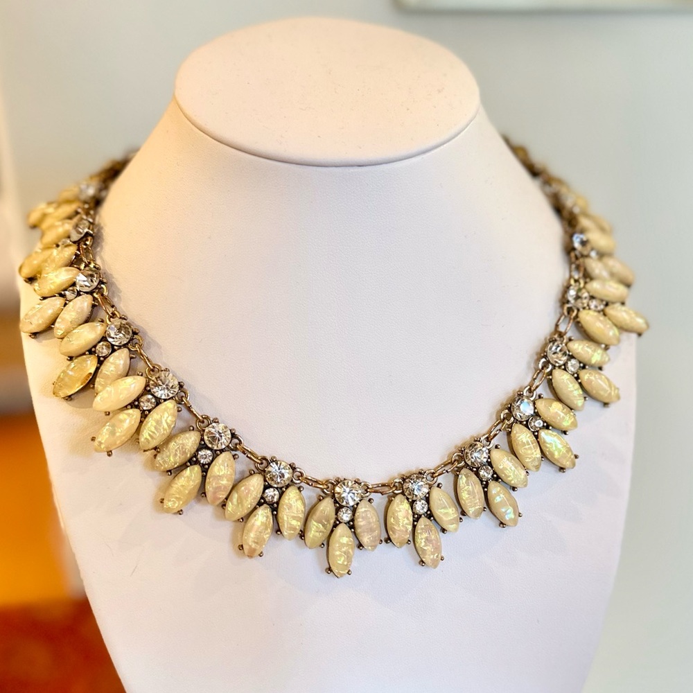 Fluorescent Opal Statement Jeweled Adjustable Nec… - image 7